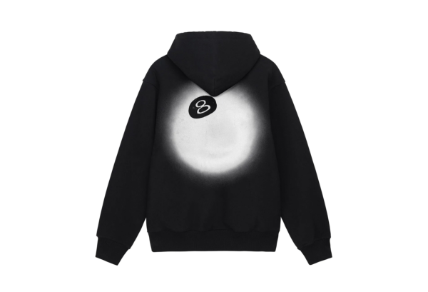 8 BALL FADE BLACK Stussy HOODIE