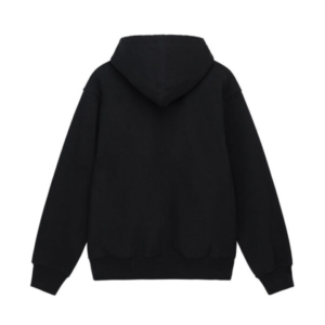 BLACK SPORT ZIP HOODIE STUSSY