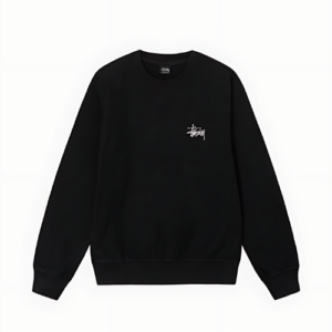 STÜSSY BASIC BLACK CREW