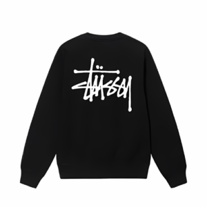 STÜSSY BASIC BLACK CREW